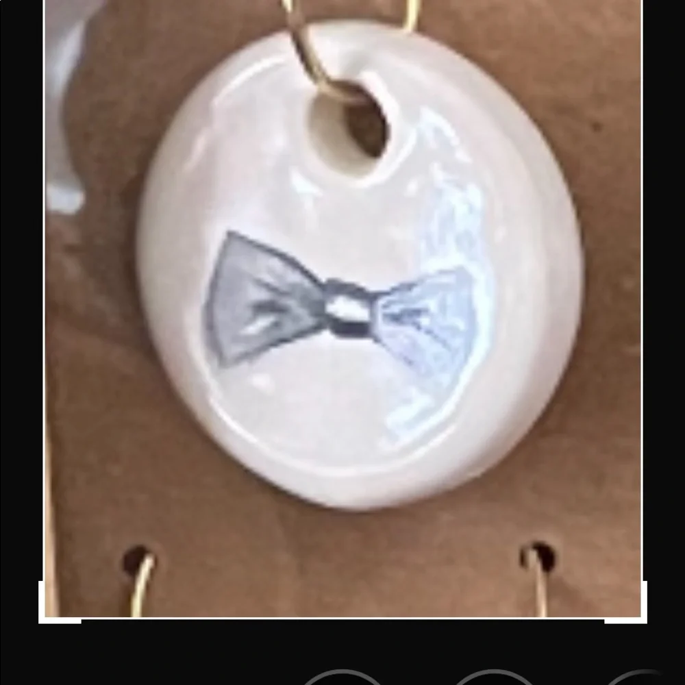 🦋  Rae Dunn box set of 6 ceramic wine glass charms 🦋
